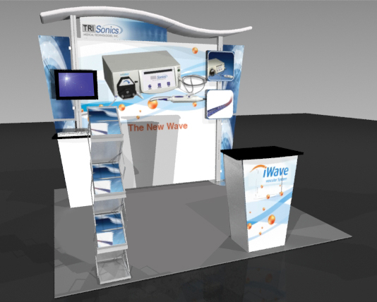 Exhibit Displays, 10x10 displays, The Exhibit Source, Full-scale custom portable display, Boston, MA, trade show display