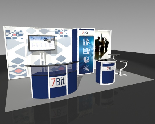 Exhibit Displays, 10x20 linear displays, The Exhibit Source, Full-scale custom modular display, Boston, MA